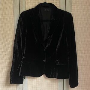 Chocolate brown Velvet Women's Blazer